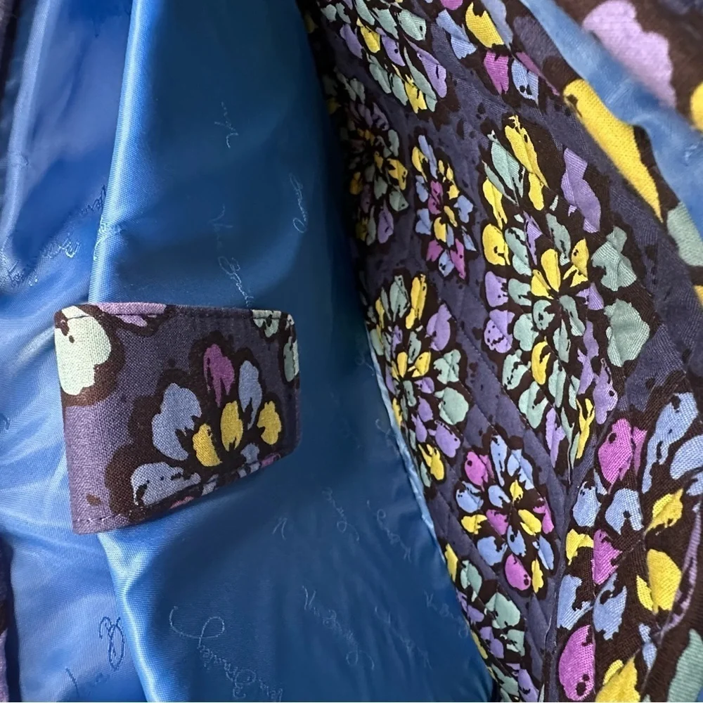 Vera Bradley Quilted Indigo Pop Backpack. - Picture 6 of 10